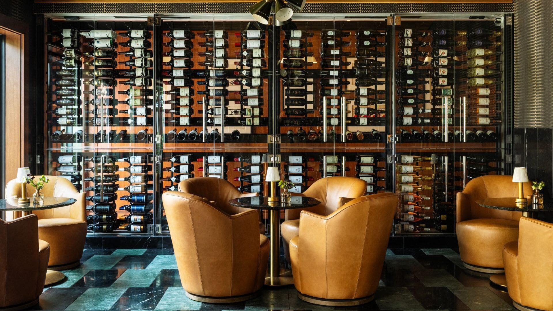 Interior of restaurant