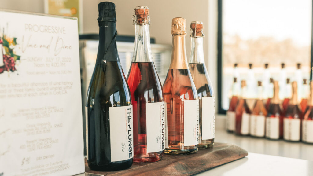 Bottles of wine