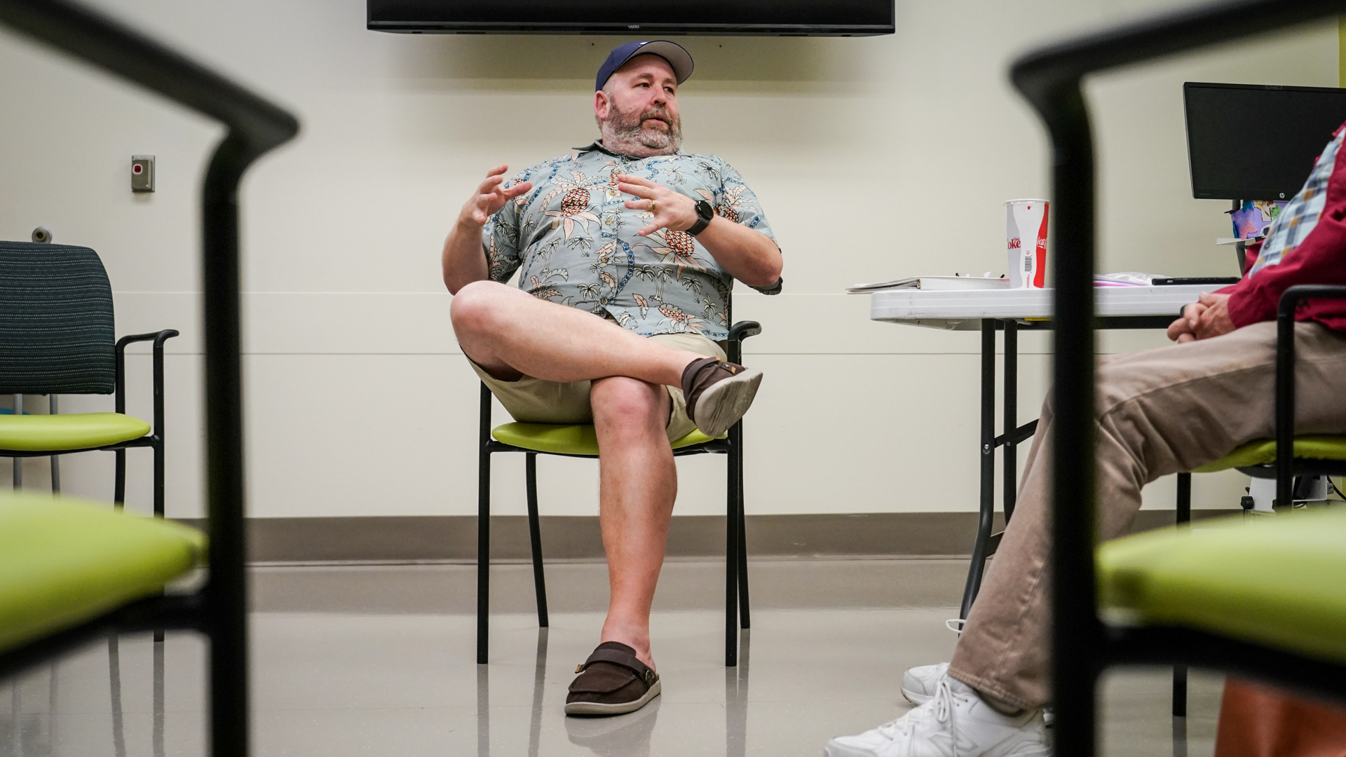 Man speaking to a group