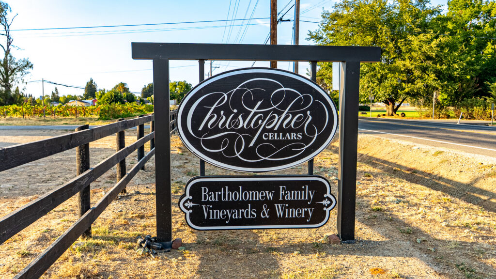 winery sign