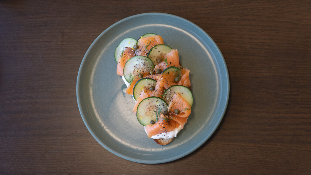 salmon on toast