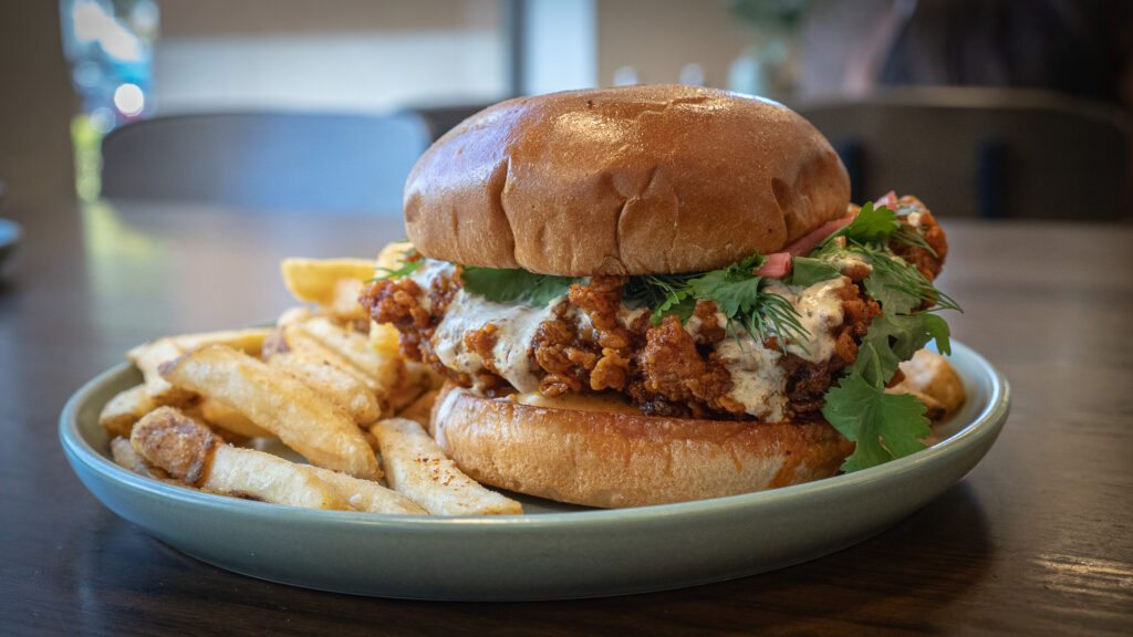 fried chicken sandich