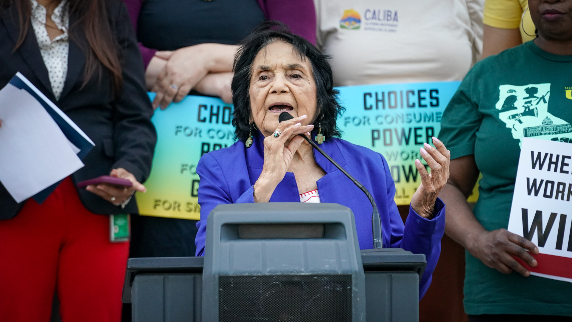 Woman speaking