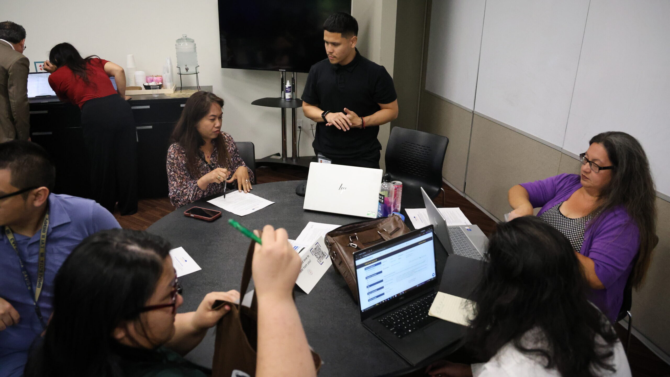 Man leads small group