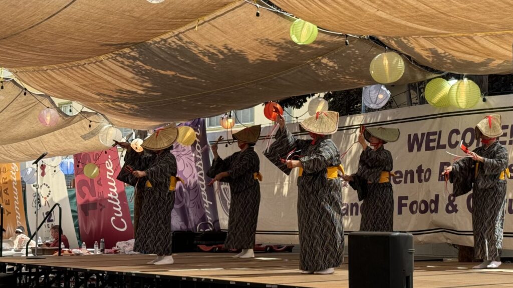 Dancers perform