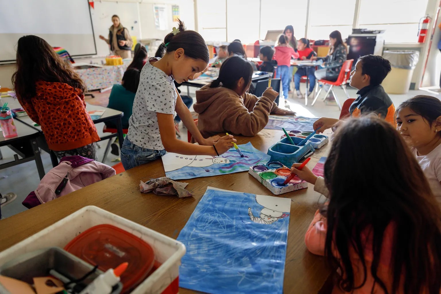 art class students