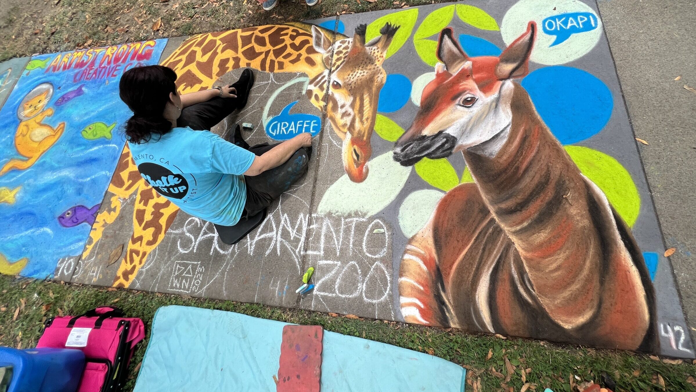 Chalk mural
