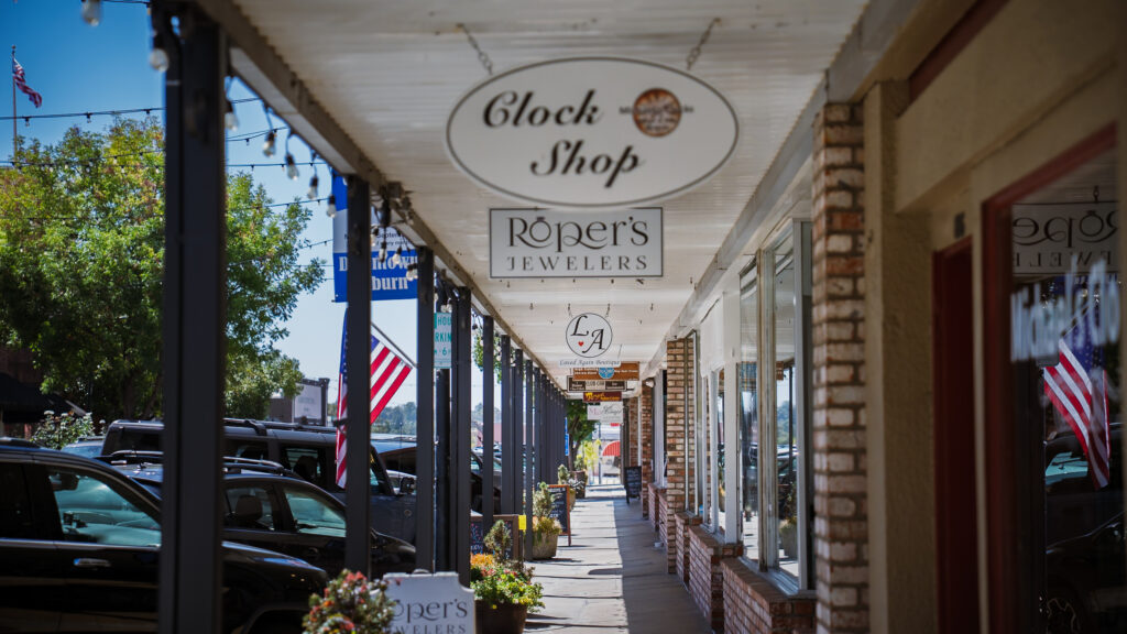 street, stores