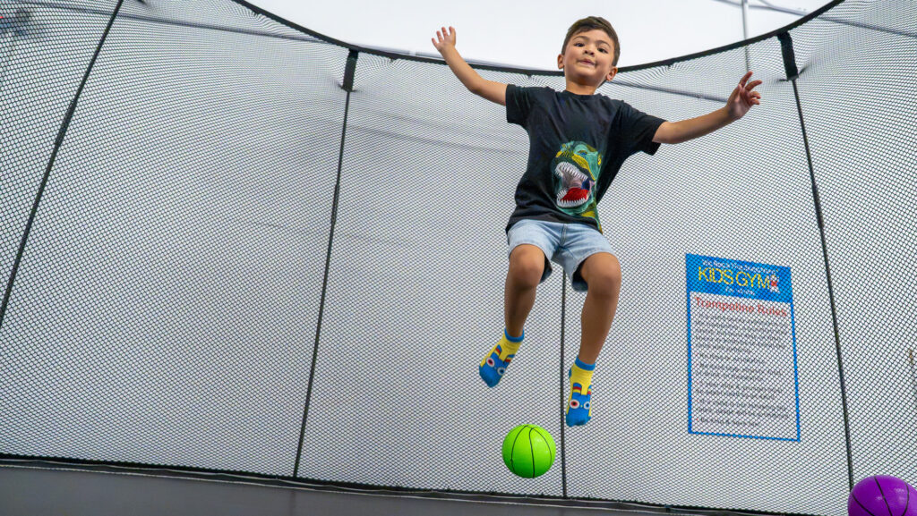 Kid jumping