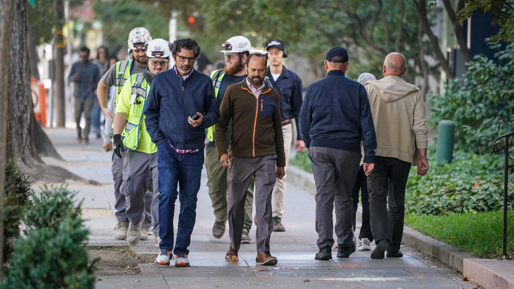 People walking