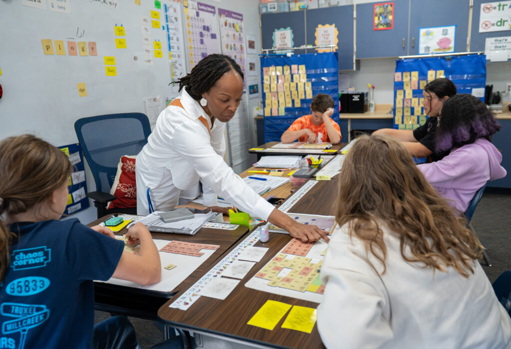 teacher in classroom