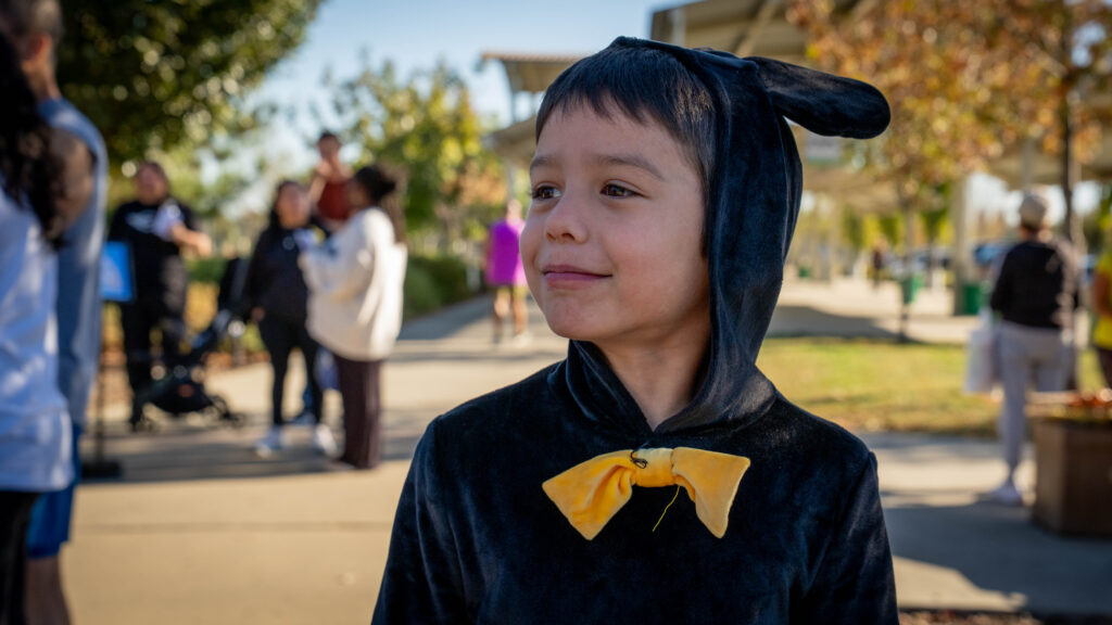 child attending event